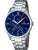 Festina Herrenarmbanduhr mit blauem Zifferblatt, römischen Zahlen und Edelstahlband
