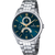 Festina Herrenarmbanduhr mit blauem Zifferblatt, goldenen Zeigern und Edelstahlarmband