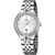 Festina Damenarmbanduhr Silber mit Zirkonia-Lünette, Metallarmband und silbernem Zifferblatt
