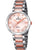 Festina Damenuhr mit bicolor Edelstahlarmband und roséfarbenem Zifferblatt