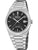 Herren-Automatikarmbanduhr Festina mit schwarzem Zifferblatt, Datumsanzeige und Stahlband