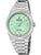 Festina Damenuhr mit hellgrünem Zifferblatt, Saphirglas und Edelstahlarmband.