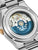 Festina Herrenuhr mit Sichtboden und blauem Automatikwerk im Edelstahlgehäuse