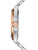 Festina Rivé Herrenuhr von der Seite: Edelstahlgehäuse, orangefarbene Krone, gerändelte Lünette