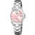 Festina Damenuhr mit rosa Zifferblatt, silbernem Edelstahlband und Datumsanzeige