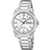 Festina Herrenarmbanduhr mit silberfarbenem Edelstahlband, weißem Zifferblatt und Datumsfenster