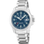 Festina Herrenuhr mit blauem Zifferblatt, Edelstahlband und Datumsanzeige