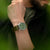 Festina Field Herrenuhr am Handgelenk mit grünem Zifferblatt und olivgrünem Textilarmband