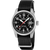 Festina Herrenuhr mit schwarzem Textilarmband, schwarzem Zifferblatt und Datumsanzeige