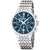Festina Herrenuhr mit Chronograph, blauem Zifferblatt und Edelstahlband