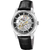 Festina Herrenautomatikarmbanduhr mit Skelettzifferblatt, schwarzem Lederband und Edelstahlgehäuse