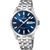 Festina Herrenuhr mit blauem Zifferblatt, Stahlgehäuse und Edelstahlband, Tages-/Datumsanzeige