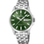 FESTINA Herrenuhr mit grünem Zifferblatt, Datumsanzeige und Edelstahlband