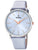 Festina Damenuhr mit rundem Gehäuse, blauem Zifferblatt und beigem? blauem Kalbslederarmband