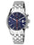 Festina Herren-Chronograph mit blauem Zifferblatt und Edelstahlarmband, Chronoknöpfen
