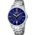 Festina Herrenarmbanduhr mit blauem Zifferblatt, Datumsfenster und Edelstahlarmband