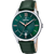 Festina Herrenarmbanduhr: grünes Zifferblatt, Lederarmband grün, Mineralglas
