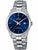 Festina Herrenuhr mit blauem Zifferblatt und Edelstahlarmband, Datumsanzeige bei 3 Uhr