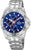 Montre multifonction Festina avec cadran bleu, bracelet en acier argenté et détails chronographe