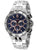 Festina Chronograph-Herrenuhr mit blauem Zifferblatt, Metallarmband und Leuchtindizes