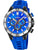 Festina Herren-Chronographenarmbanduhr mit blauem Zifferblatt, schwarzem Gehäuse