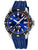 Festina Diver-Herrenuhr mit blauem Zifferblatt, Kautschukarmband und schwarzer Lünette