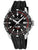 Festina Herrenuhr mit schwarzem Kautschukarmband, schwarzer Lünette und Datumsanzeige
