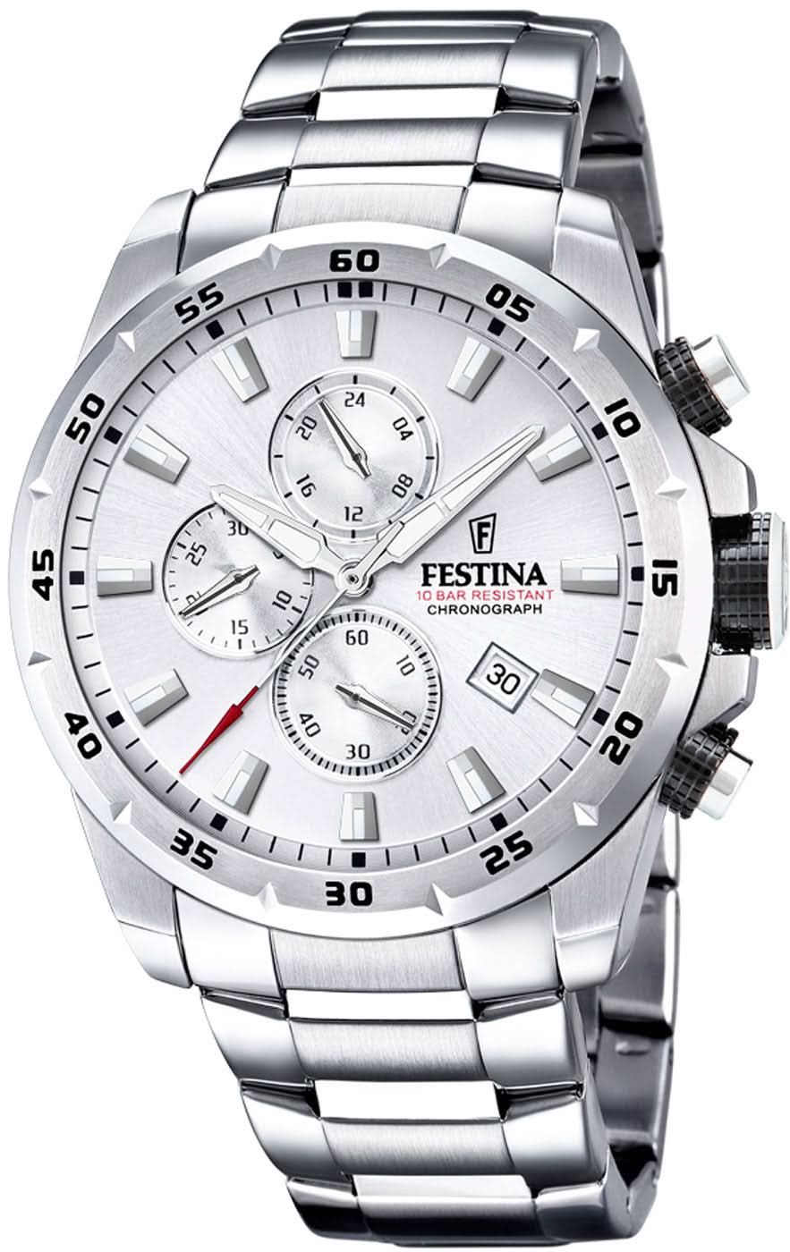 Festina Chrono Sport F20463/1 Montre Homme • Design Chronographe Sportif • Boîtier Robuste en Acier Inoxydable