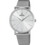 Festina Damenuhr Boyfriend: weißes Zifferblatt, silbernes Edelstahl-Mesharmband