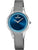 Damenuhr von Festina mit blauem Zifferblatt, Zirkonia-Lünette und Edelstahl-Meshband