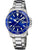 Festina Damenuhr: blaues Zifferblatt, Edelstahlarmband, Datumsfenster