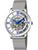 Festina Herrenuhr mit silbernem Edelstahl-Meshband, blauem Zifferblatt mit römischen Zahlen