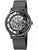 Festina Herrenuhr: schwarzes Ziffernblatt mit römischen Zahlen, Skelett-Mechanik und Mesharmband