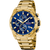 Festina Herrenchronograph mit blauem Zifferblatt und goldfarbenem Armband