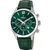 Festina Herren-Chronograph: grünes Zifferblatt, silbernes Gehäuse, Lederarmband