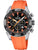 Festina Chrono Bike Herrenuhr: schwarzes Zifferblatt, orangefarbenes Silikonarmband, Chronograph