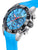 Festina Chrono Bike Herrenuhr, blaues Zifferblatt, Metallgehäuse mit Drückern, blaues Band