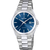 Festina Herrenuhr mit blauem Zifferblatt, Stahlarmband und Datumsanzeige, Mineralglas, Quarz