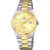 Herrenarmbanduhr Festina mit champagner Zifferblatt und Edelstahlarmband silber/gold, Datum