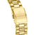 Fond de la montre homme avec bracelet et boîtier en métal doré Festina gravé