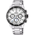 Festina Herrenchronograph mit silbernem Edelstahlband, weißem Zifferblatt und Chronographen-Subdials