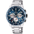 Festina Herren-Chronographuhr mit blauem Zifferblatt, Stahlarmband und Chronographen-Totalisatoren