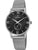 FESTINA Herren-Retro-Uhr mit schwarzem Zifferblatt und silbernem Edelstahl-Meshband