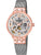 Festina Damenuhr mit Roségold-Gehäuse, Mesharmband und Skelettwerk