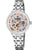 Damenarmbanduhr Festina: Skelettzifferblatt, Automatikwerk, silberfarbenes Edelstahlband
