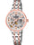 Damenarmbanduhr Bicolor-Edelstahl mit Skelettzifferblatt und FESTINA SAPPHIRE