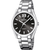 Damenuhr Festina mit Edelstahlarmband, schwarzem Zifferblatt und römischen Indexen
