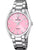 Festina Damenuhr mit Edelstahlarmband, rosafarbenem Zifferblatt und Quarz
