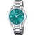 Festina Boyfriend Damenarmbanduhr mit grünem Zifferblatt und Edelstahlarmband, Quarz