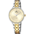 Festina Damenuhr mit champagnerfarbenem Zifferblatt und zweifarbigem Edelstahlarmband